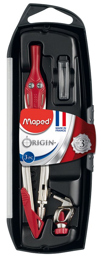 Compasso Caixa com 3 Peças Maped Origin - 305811 8 ( Imagem 4 de 5 ) - Preview
