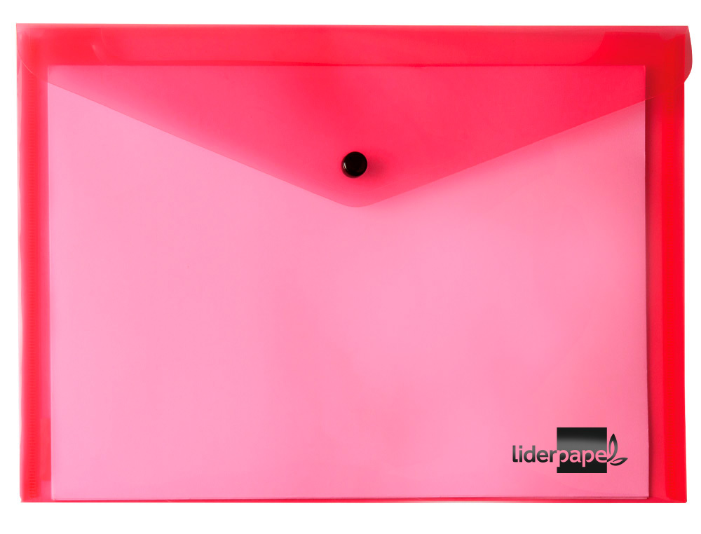 Bolsa porta documentos liderpapel com mola din a5 vermelho (12 unidades) ( Imagem 2 de 6 ) - Preview