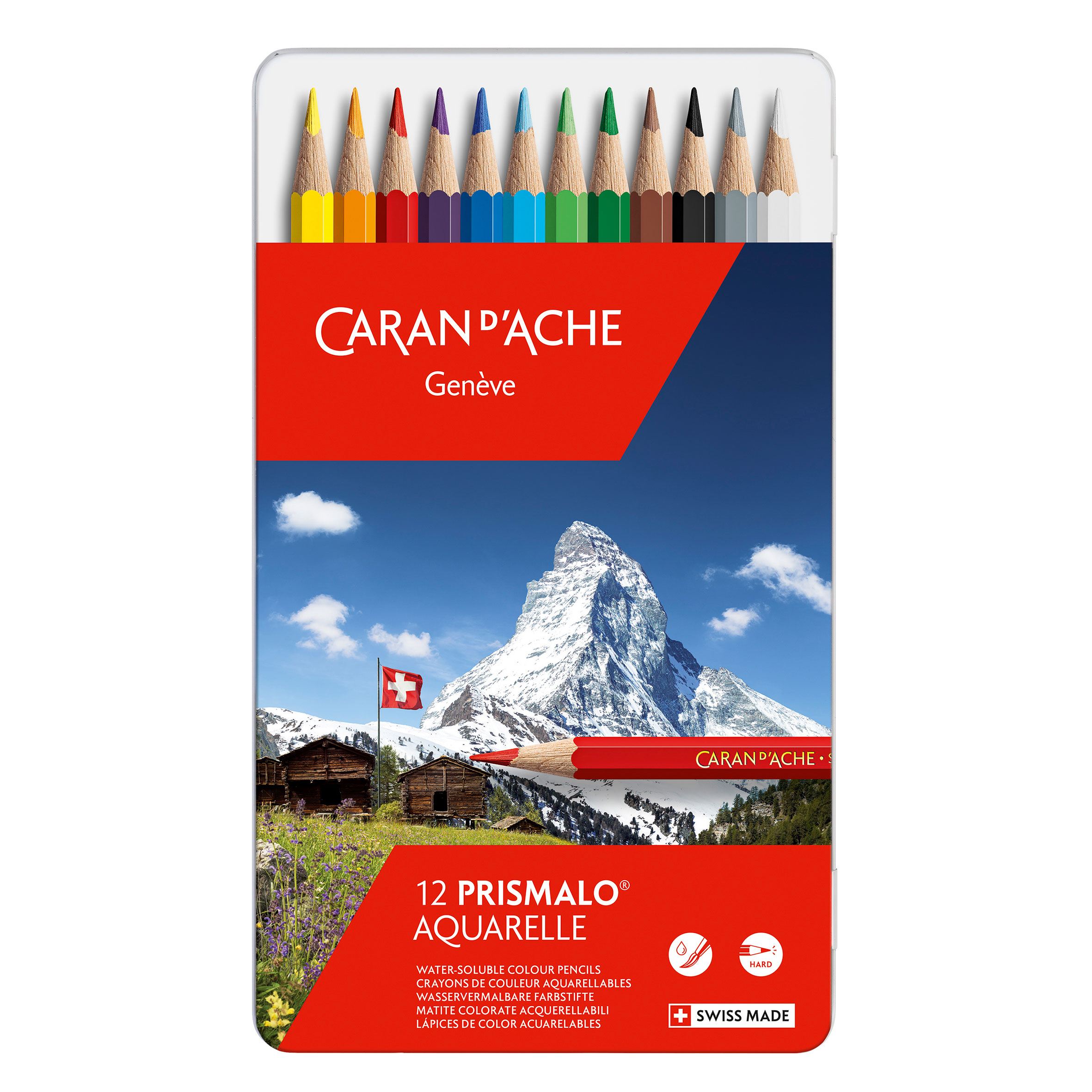 Lápis de cor Prismalo aguarela 12 uni Caran D'Ache ( Imagem 4 de 4 ) - Preview
