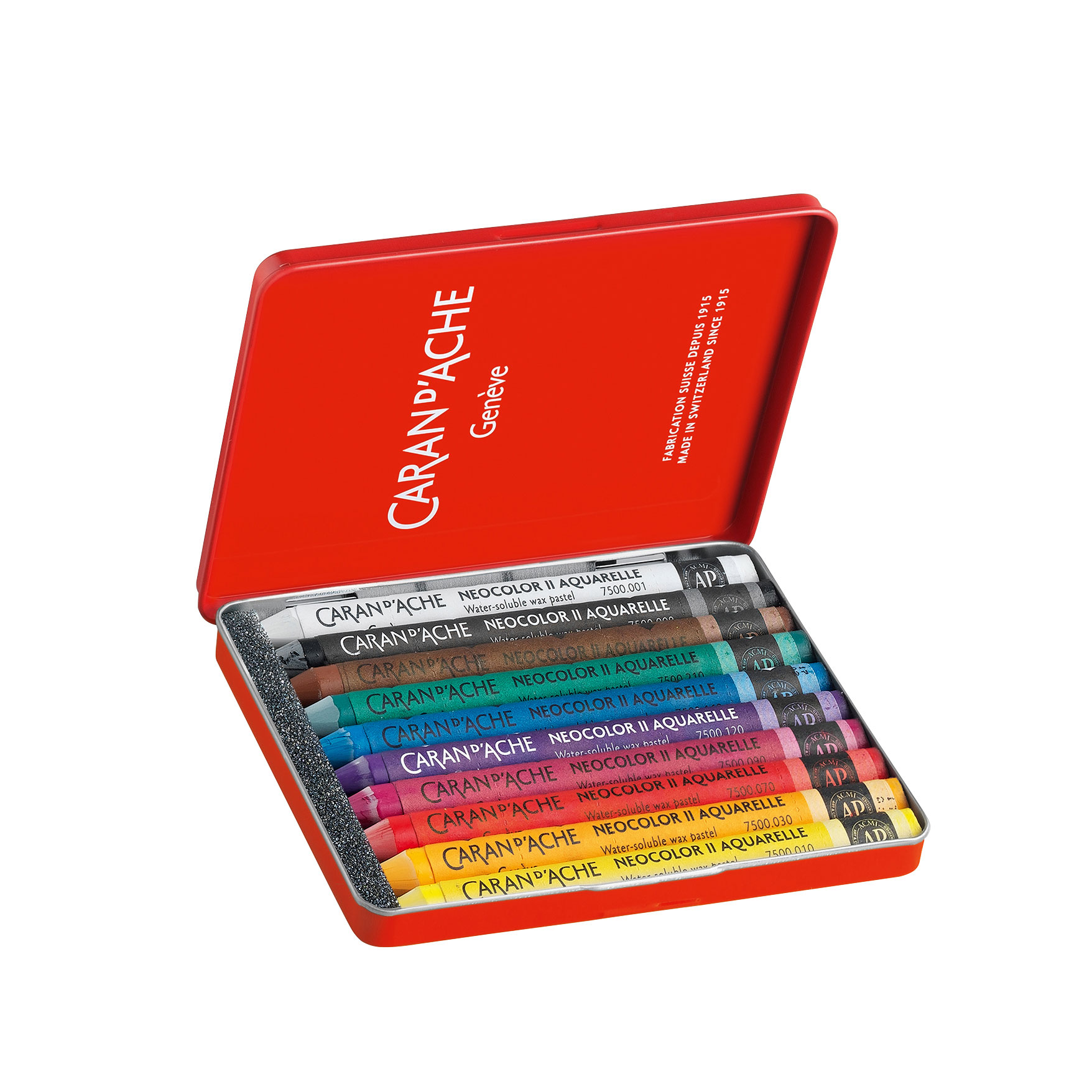 Caran D'Ache - 10 Pastéis De Cera Aguareláveis-  Neocolor 2 ( Imagem 3 de 4 ) - Preview
