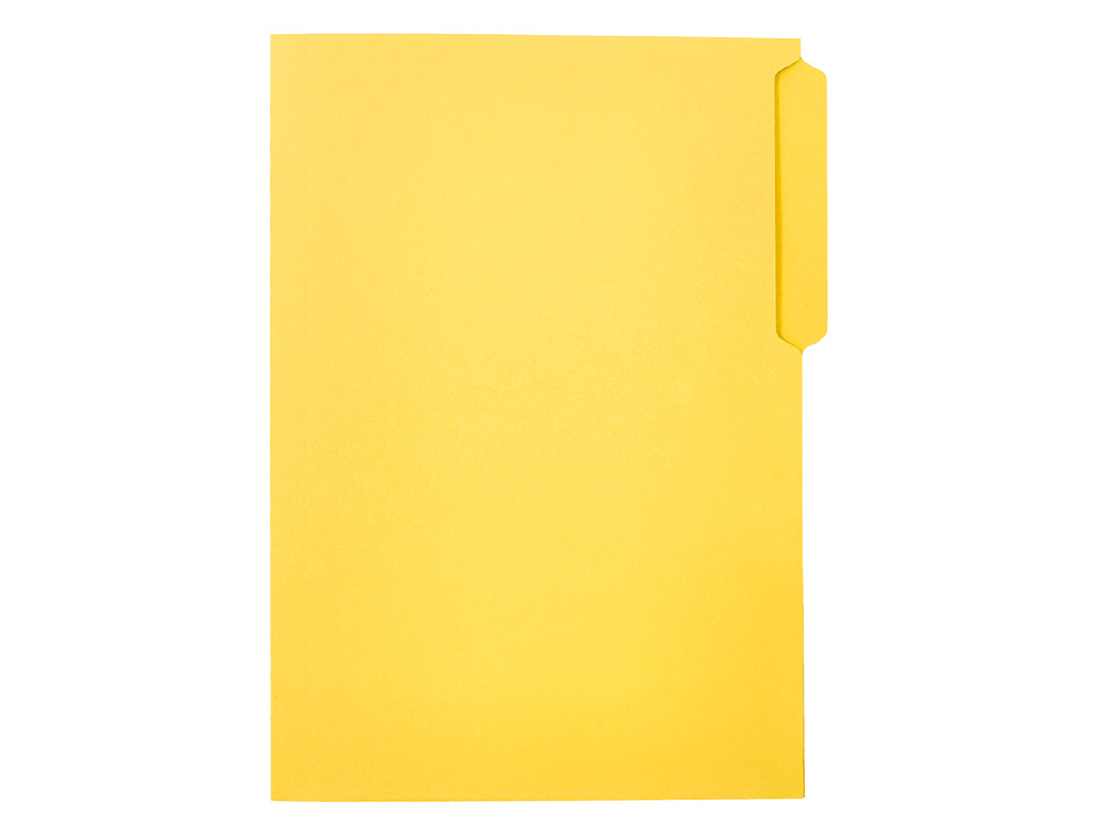 Classificador cartolina liderpapel folio pestana inferior 240g/m2 amarelo (50 unidades) ( Imagem 4 de 18 ) - Preview