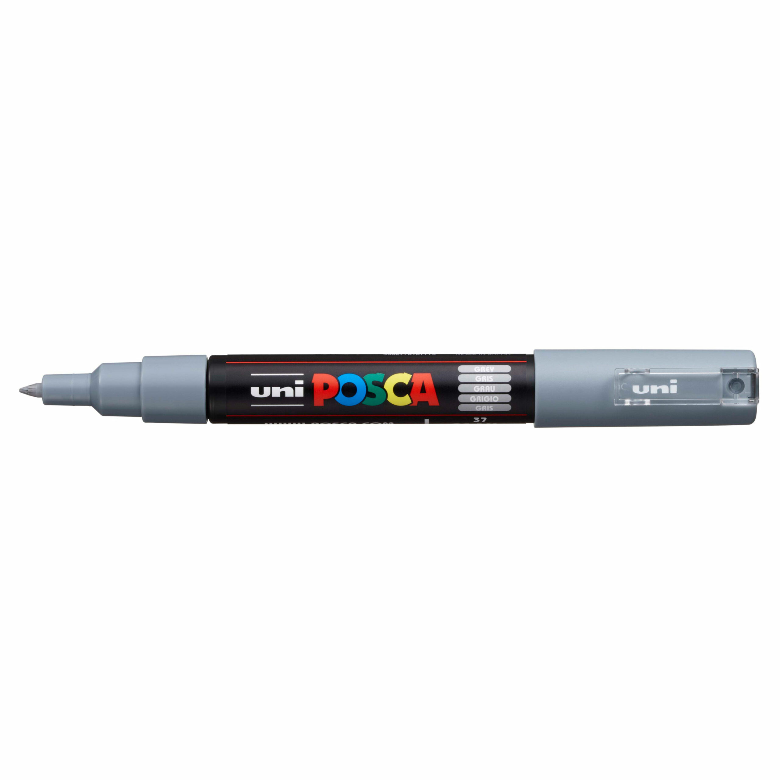 Marcador Permanente Uni Posca Pc-1M Extra Fino 0,7Mm Cinza 37 ( Imagem 2 de 2 ) - Preview