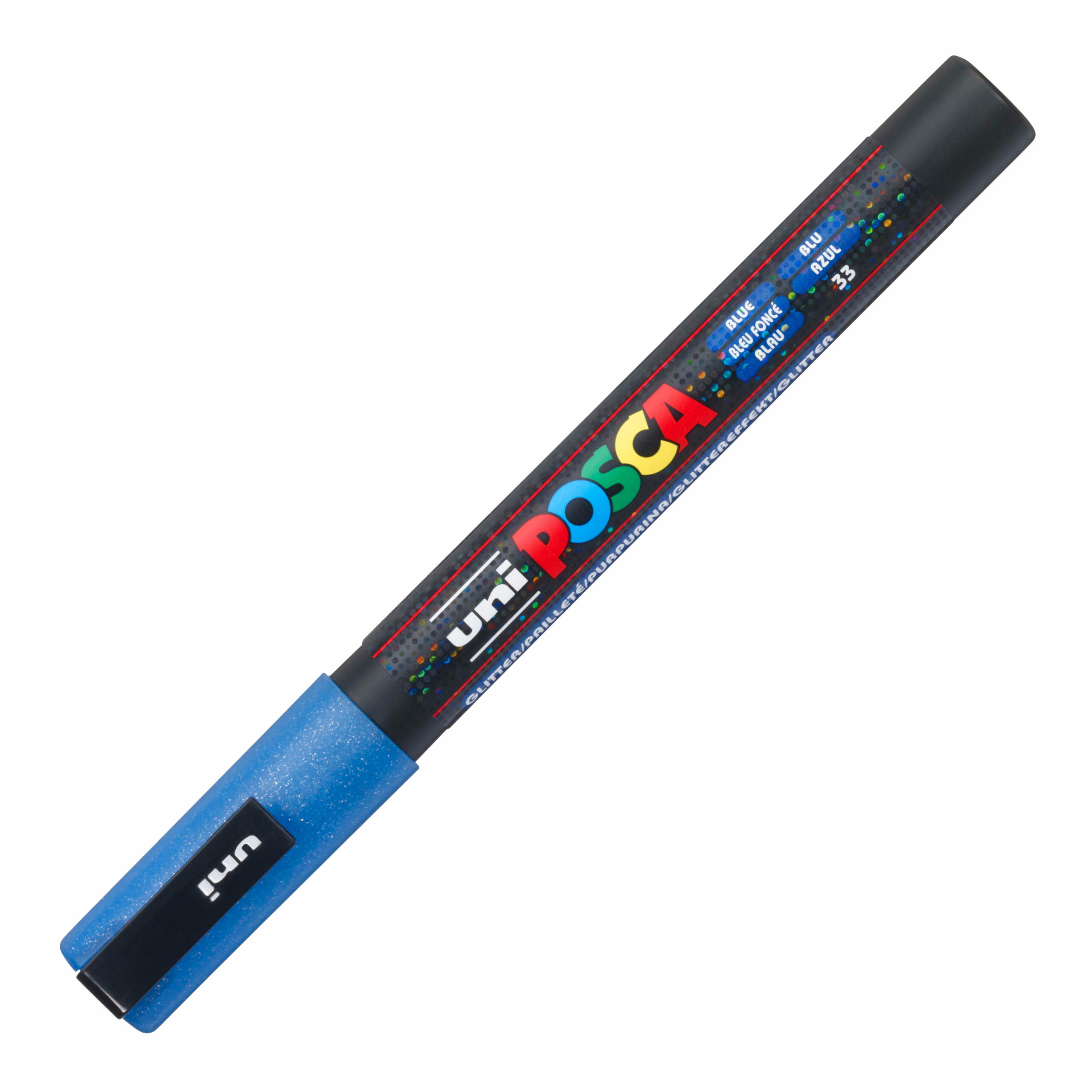 Marcador Permanente Uni Posca Pc-3Ml Fino 0,9-1,3Mm Azul Sparkling ( Imagem 2 de 2 ) - Preview