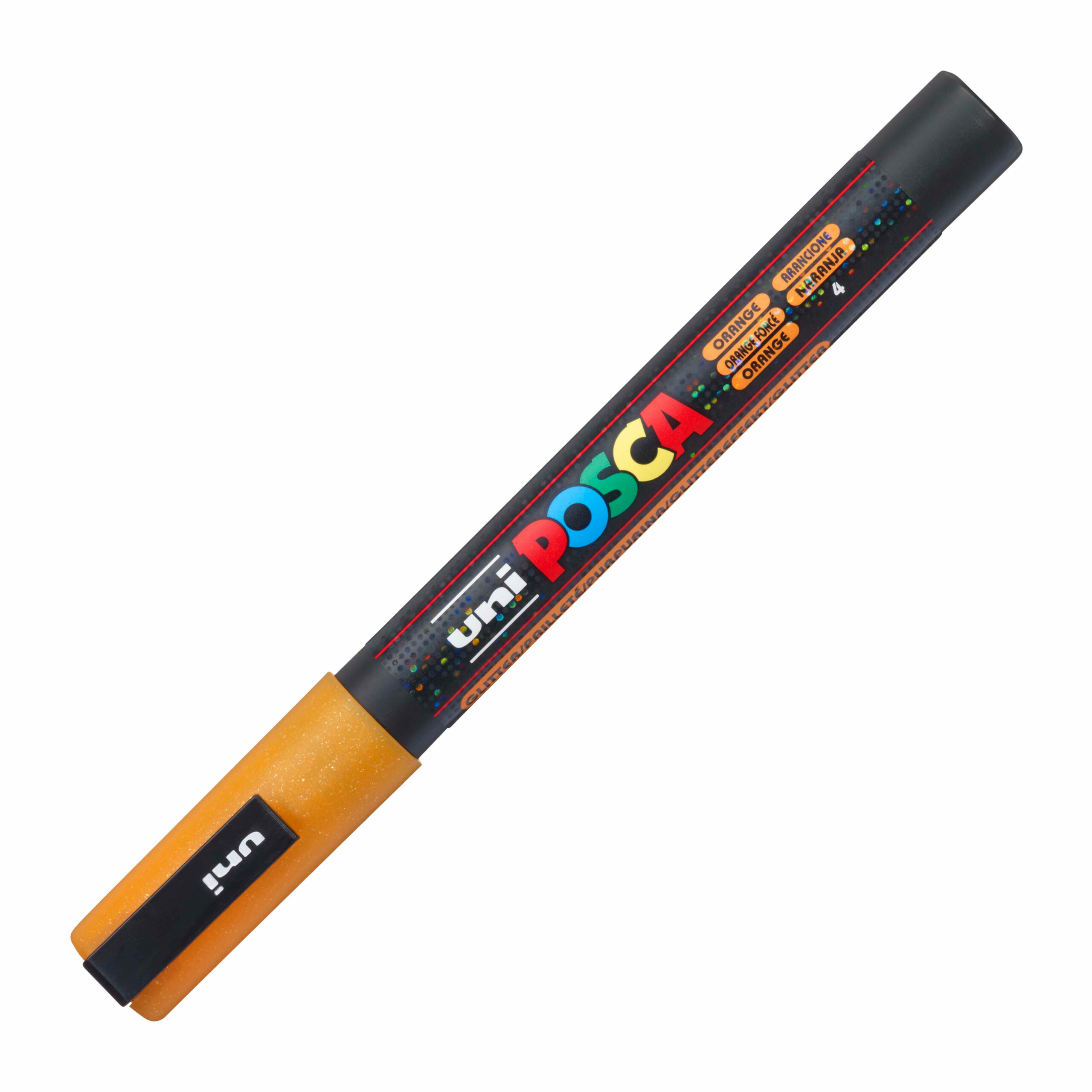 Marcador Permanente Uni Posca Pc-3Ml Fino 0,9-1,3Mm Laranja Sparkling ( Imagem 2 de 2 ) - Preview