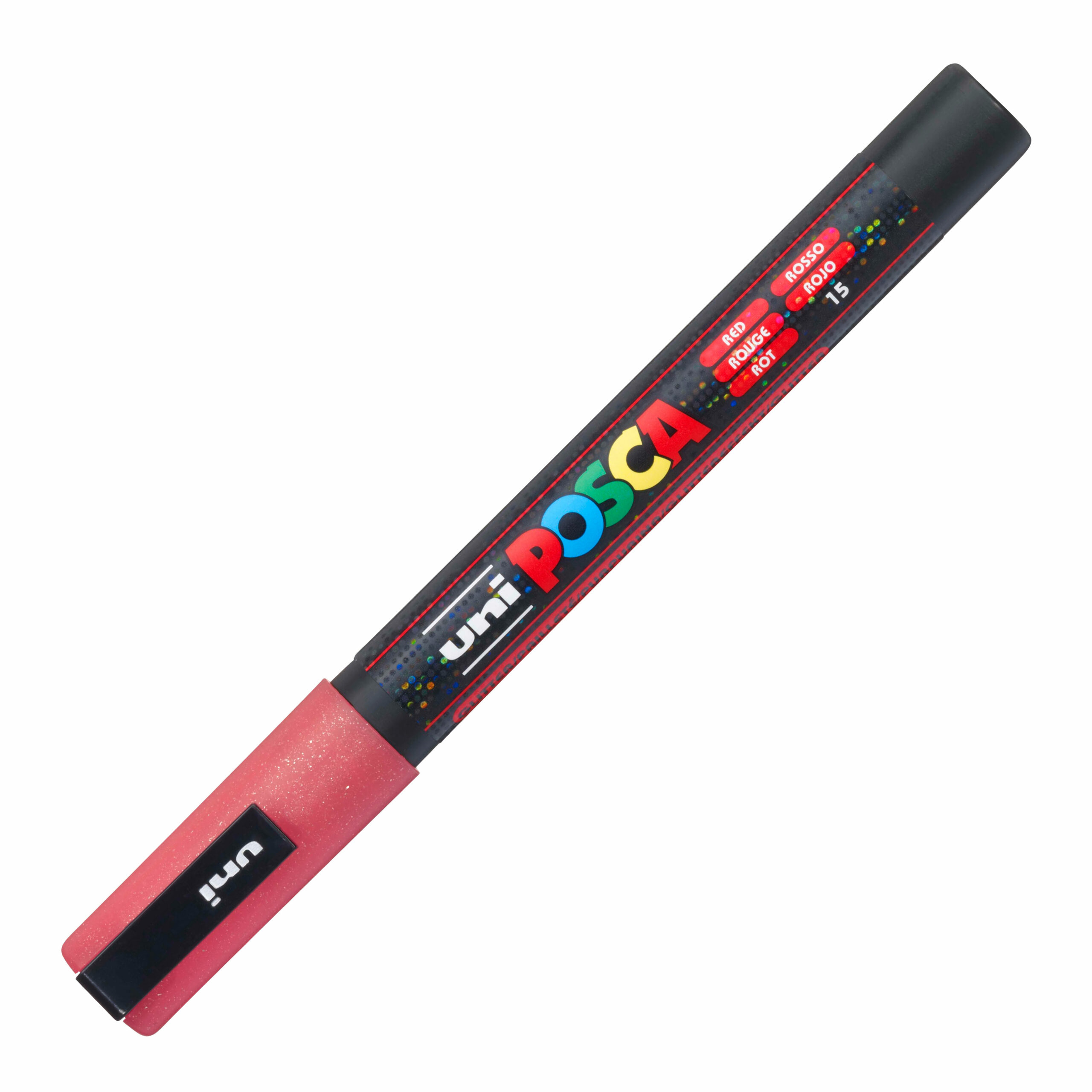 Marcador Permanente Uni Posca Pc-3Ml Fino 0,9-1,3Mm Vermelho Sparkling ( Imagem 2 de 2 ) - Preview