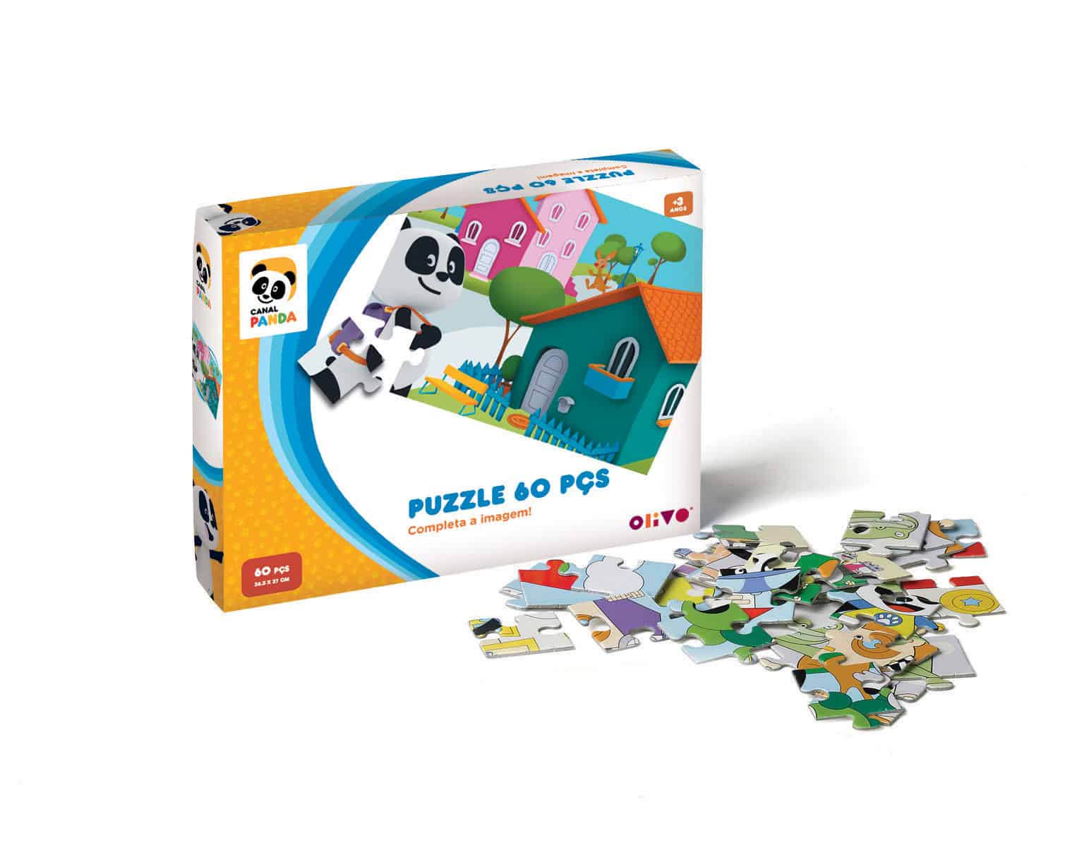 Puzzle Olivo 2X24 Pecas Panda 27 - Jogos e brinquedos - WOOK