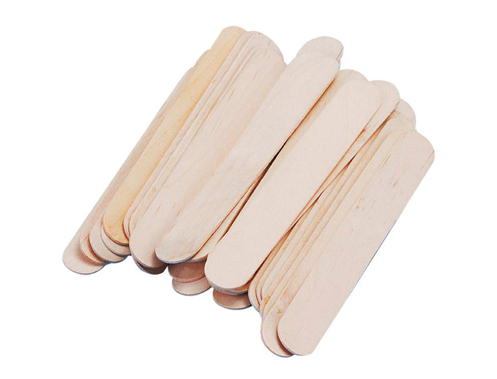 Palitos para manualidades madeira cor natural 15 x 2 cm blister de 100 unidades ( Imagem 3 de 4 ) - Preview