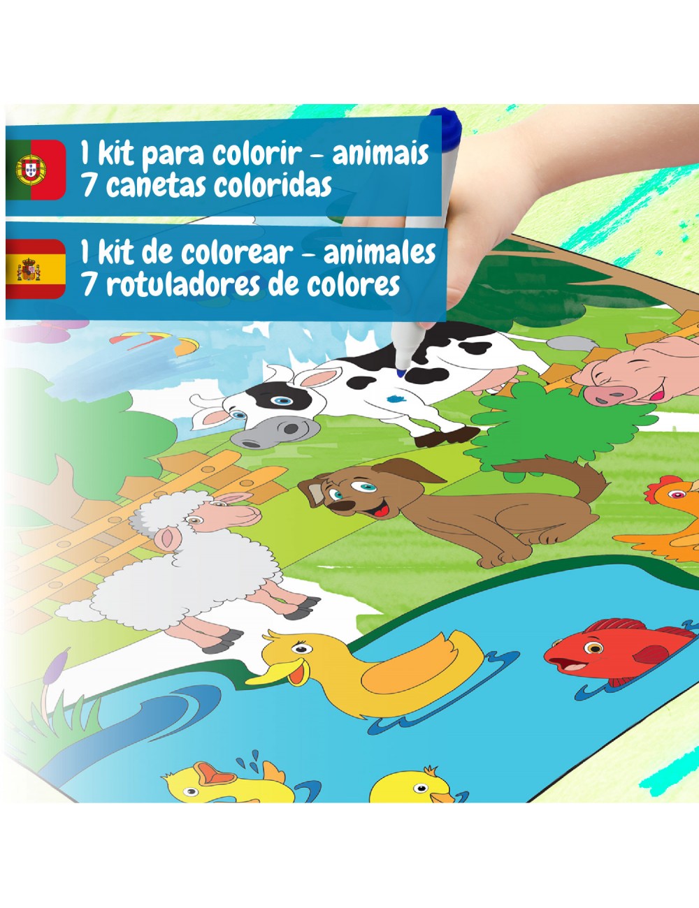 Science4you Tapete para Colorir Animais ( Imagem 3 de 5 ) - Preview