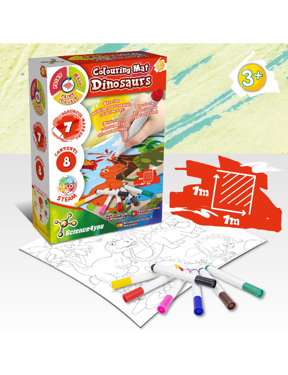 Science4you Tapete para Colorir Dinossauros ( Imagem 2 de 5 ) - Preview