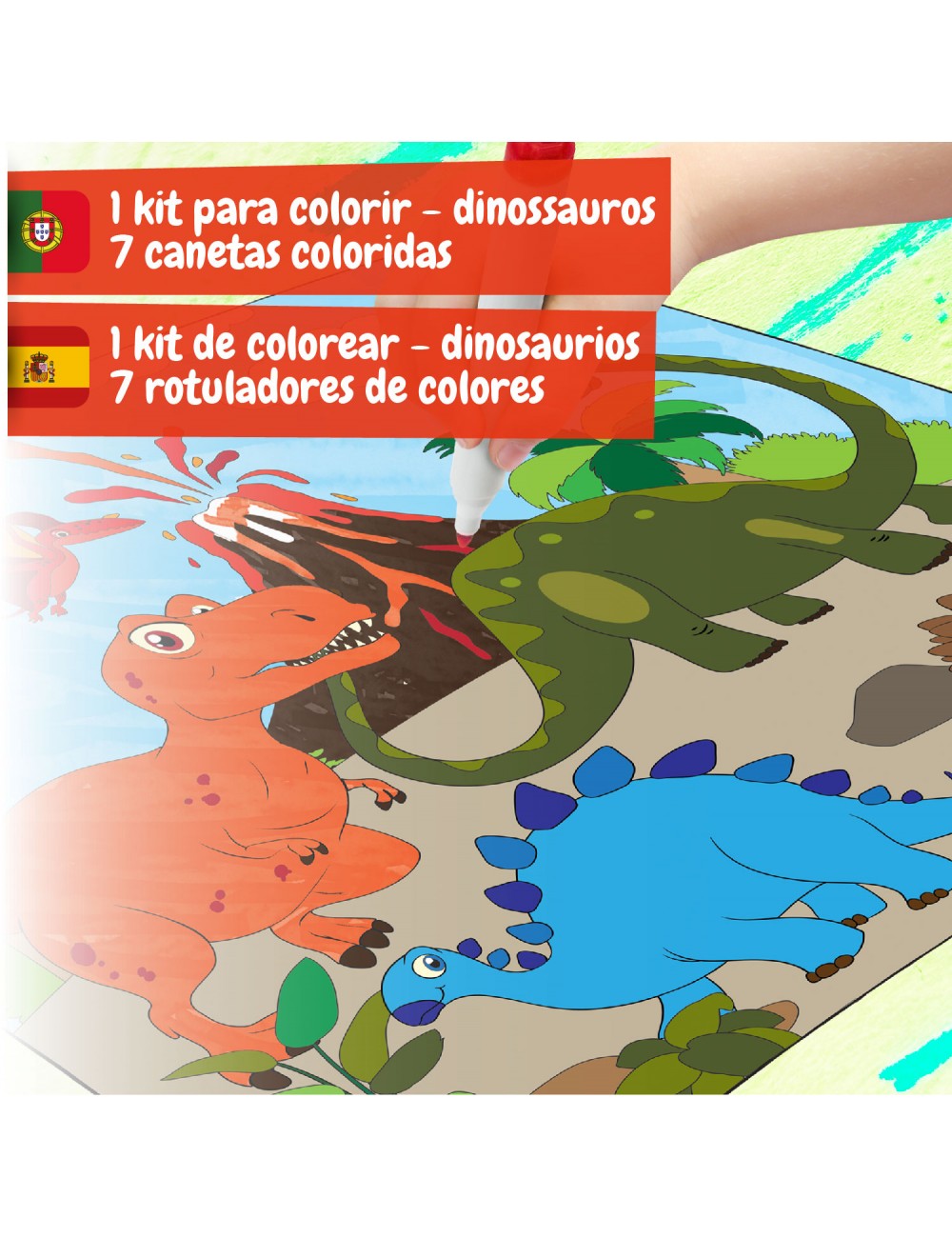 Science4you Tapete para Colorir Dinossauros ( Imagem 3 de 5 ) - Preview