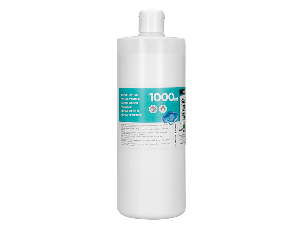 Verniz fixador liderpapel acabamento brilhante frasco de 1000 ml ( Imagem 2 de 9 ) - Preview