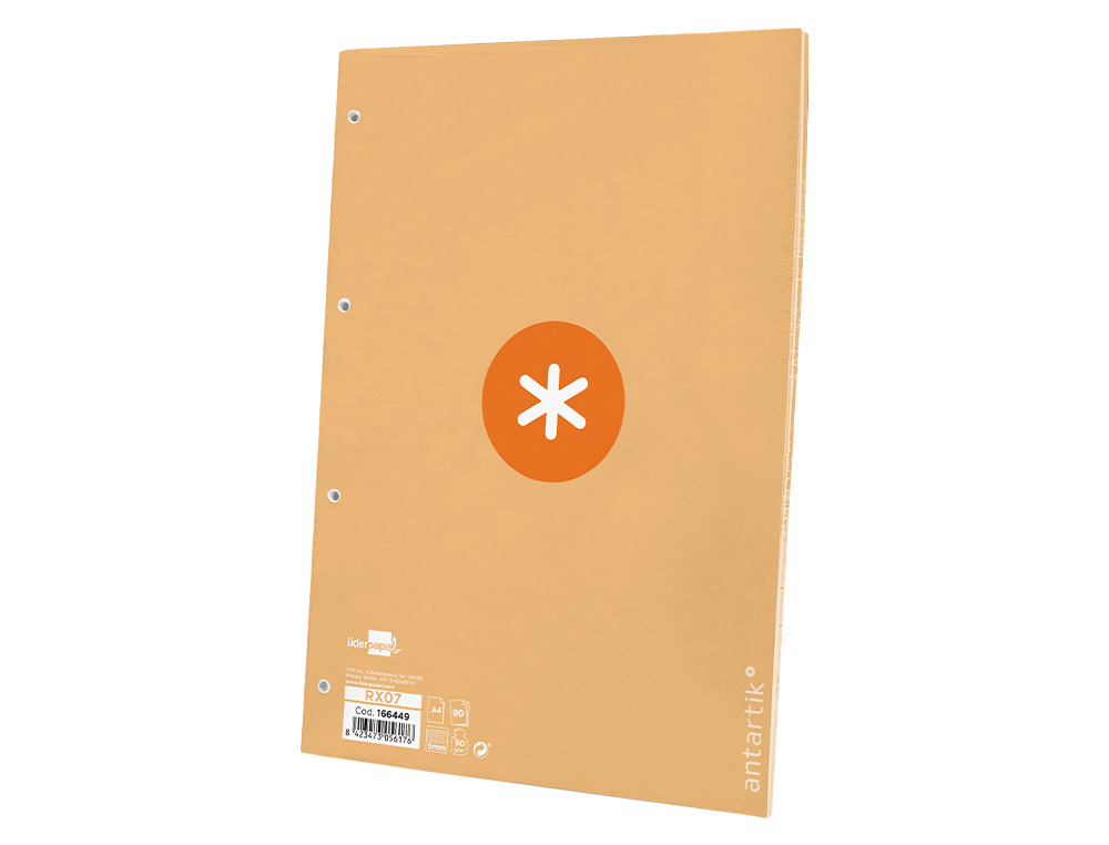 Recarga colada liderpapel antartik quadricula 5mm din a4 80 f 90 gr 4 furos 1 banda moldura cor amarelo claro ( Imagem 4 de 9 ) - Preview