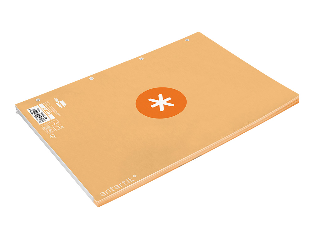 Recarga colada liderpapel antartik quadricula 5mm din a4 80 f 90 gr 4 furos 1 banda moldura cor amarelo claro ( Imagem 5 de 9 ) - Preview
