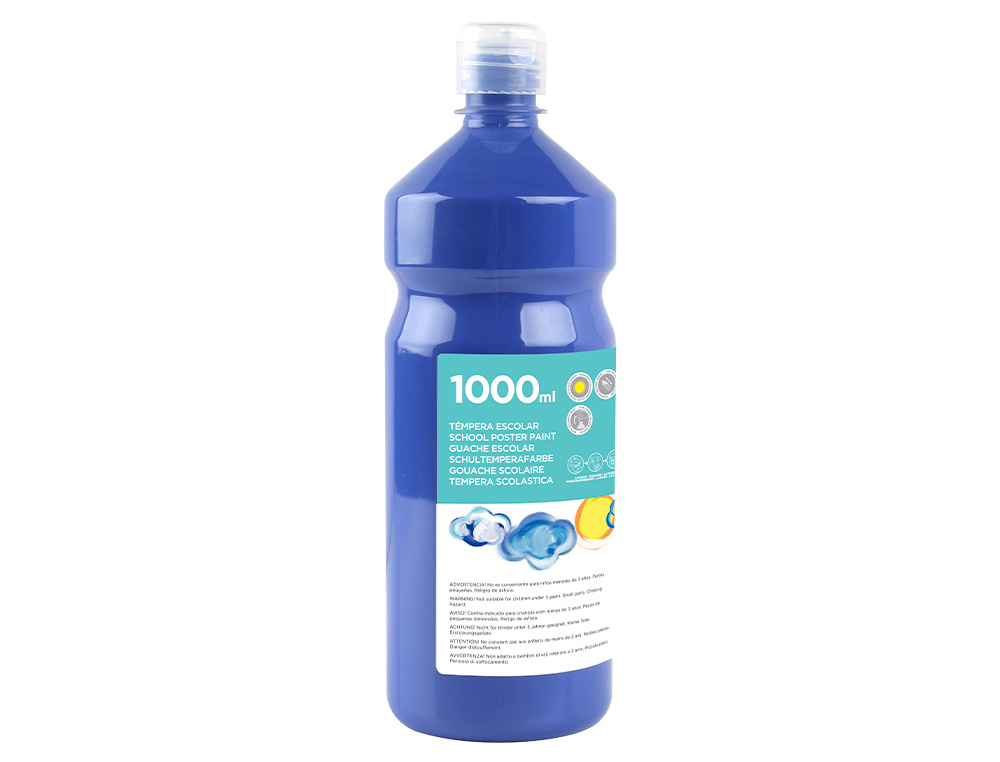 Guache escolar liderpapel 1000 ml azul marinho ( Imagem 2 de 11 ) - Preview