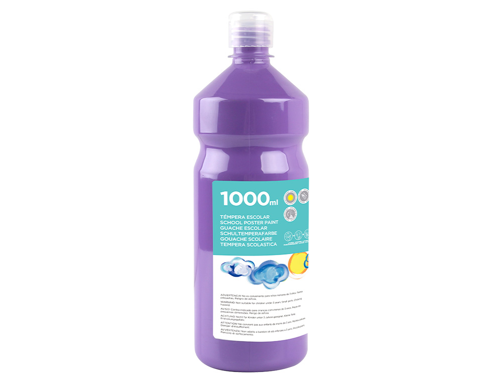 Guache escolar liderpapel 1000 ml lilas ( Imagem 2 de 9 ) - Preview