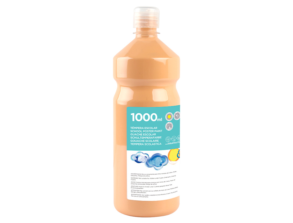 Guache escolar liderpapel 1000 ml carne ( Imagem 2 de 11 ) - Preview