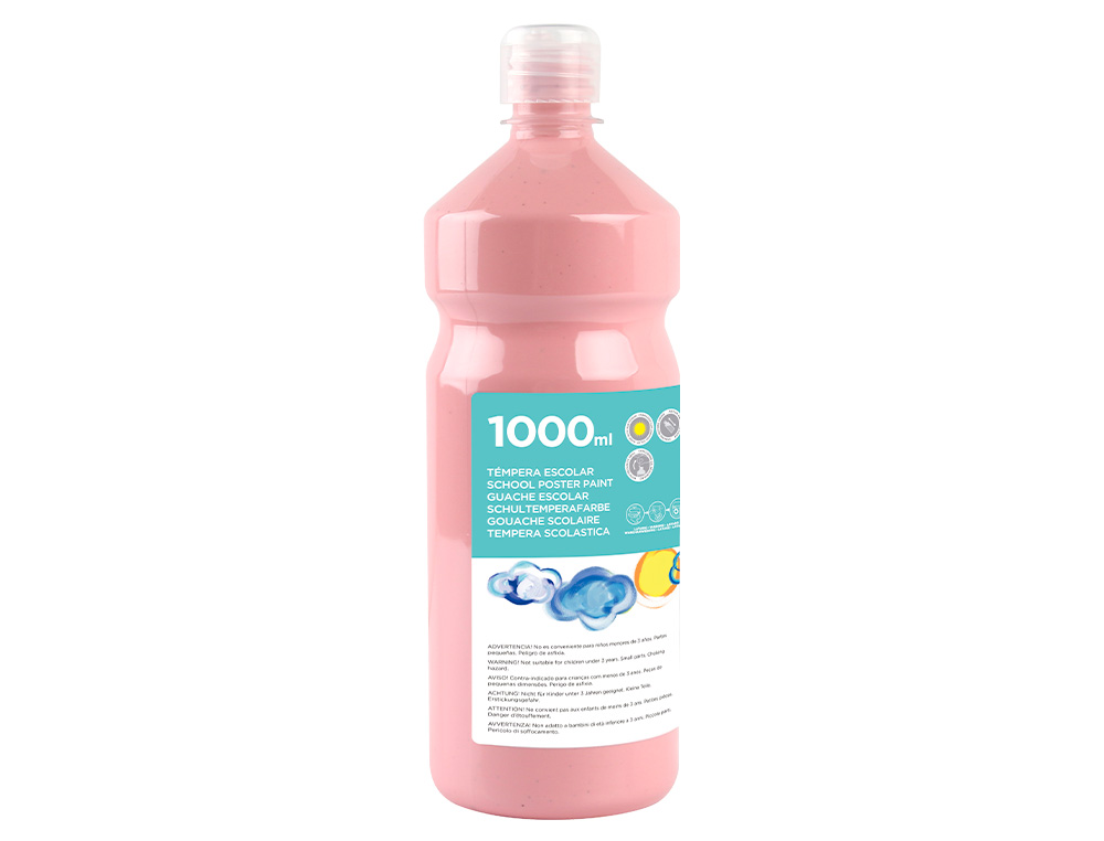 Guache escolar liderpapel 1000 ml rosa ( Imagem 2 de 11 ) - Preview