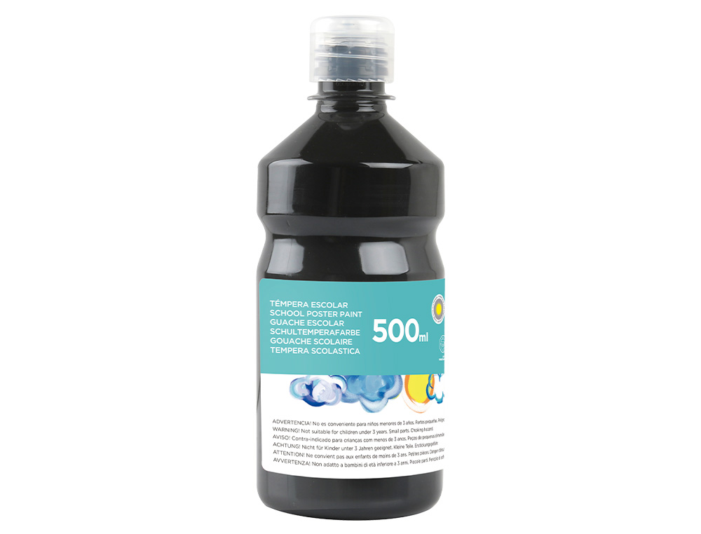 Guache escolar liderpapel 500 ml preto ( Imagem 2 de 11 ) - Preview