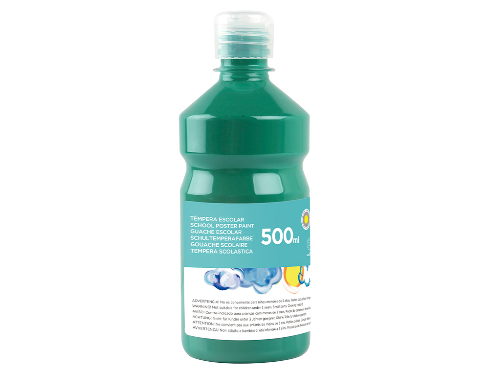 Guache escolar liderpapel 500 ml verde escuro ( Imagem 2 de 11 ) - Preview