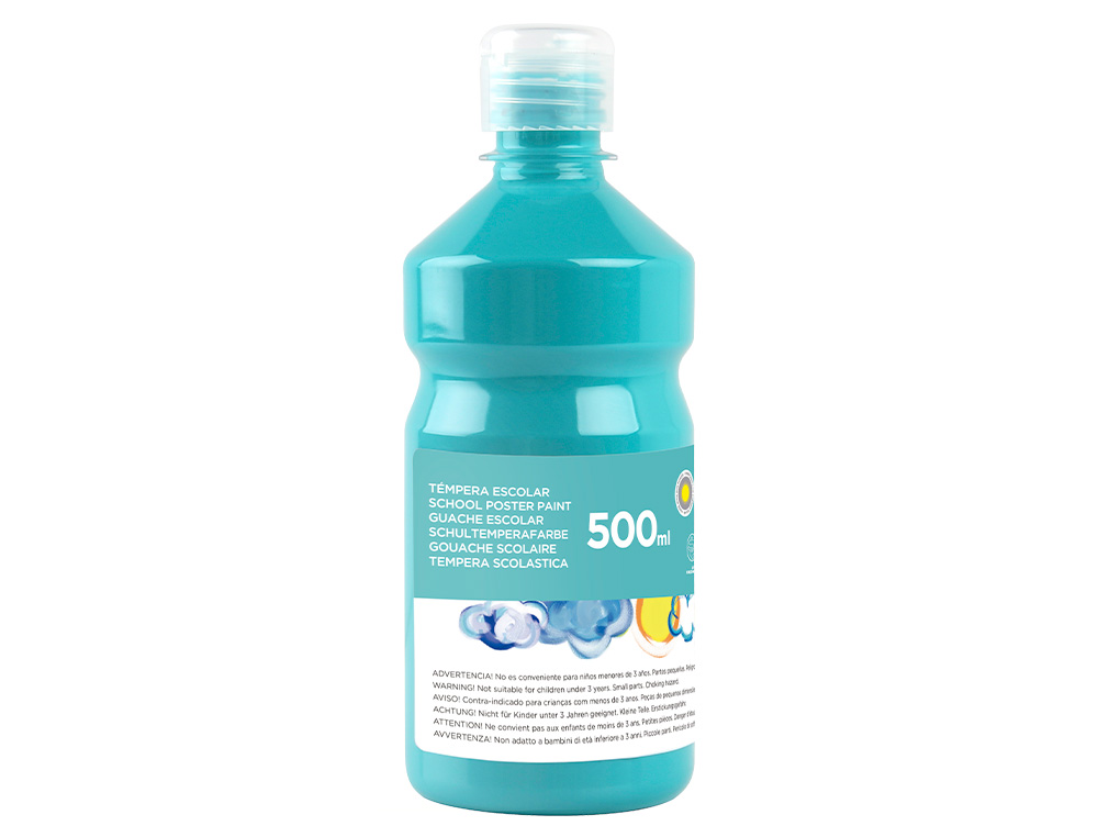 Guache escolar liderpapel 500 ml turquesa ( Imagem 2 de 11 ) - Preview