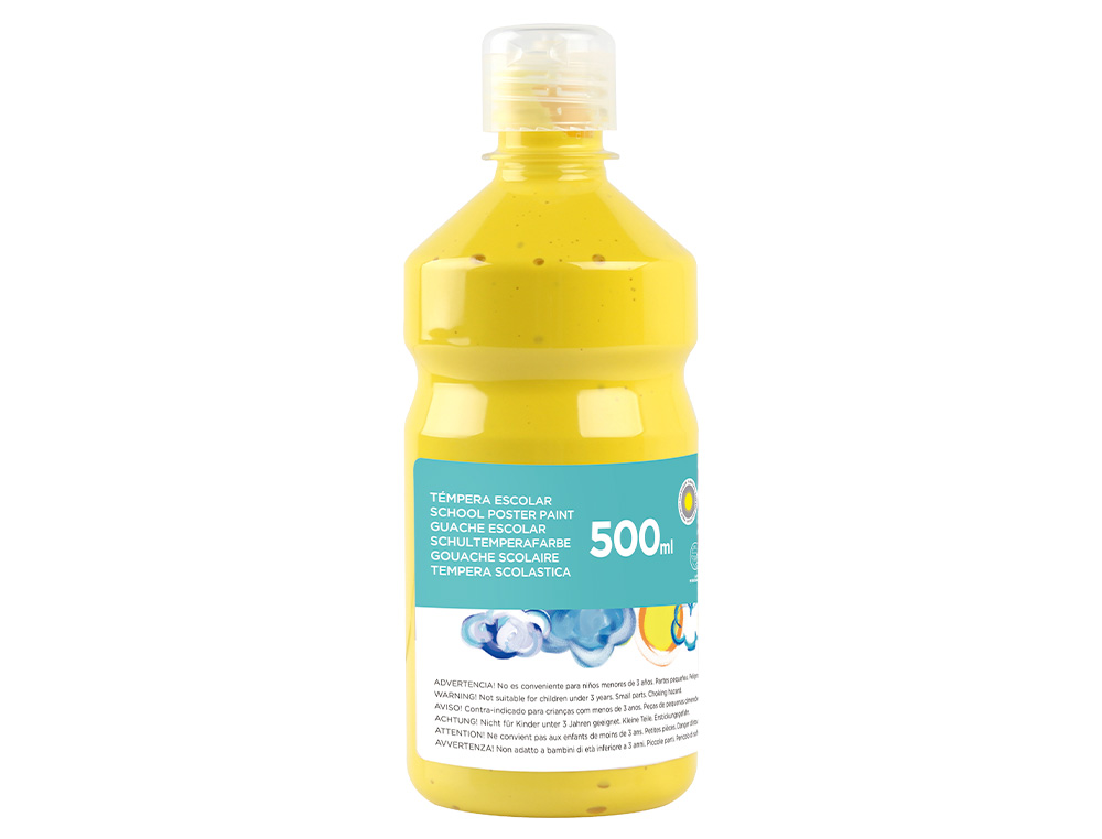 Guache escolar liderpapel 500 ml amarelo primario ( Imagem 2 de 11 ) - Preview
