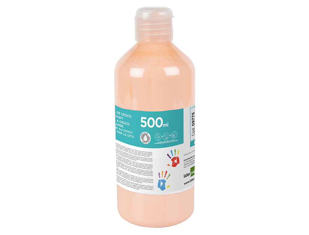 Pintura dedos liderpapel garrafa de 500 ml pele ( Imagem 2 de 5 ) - Preview