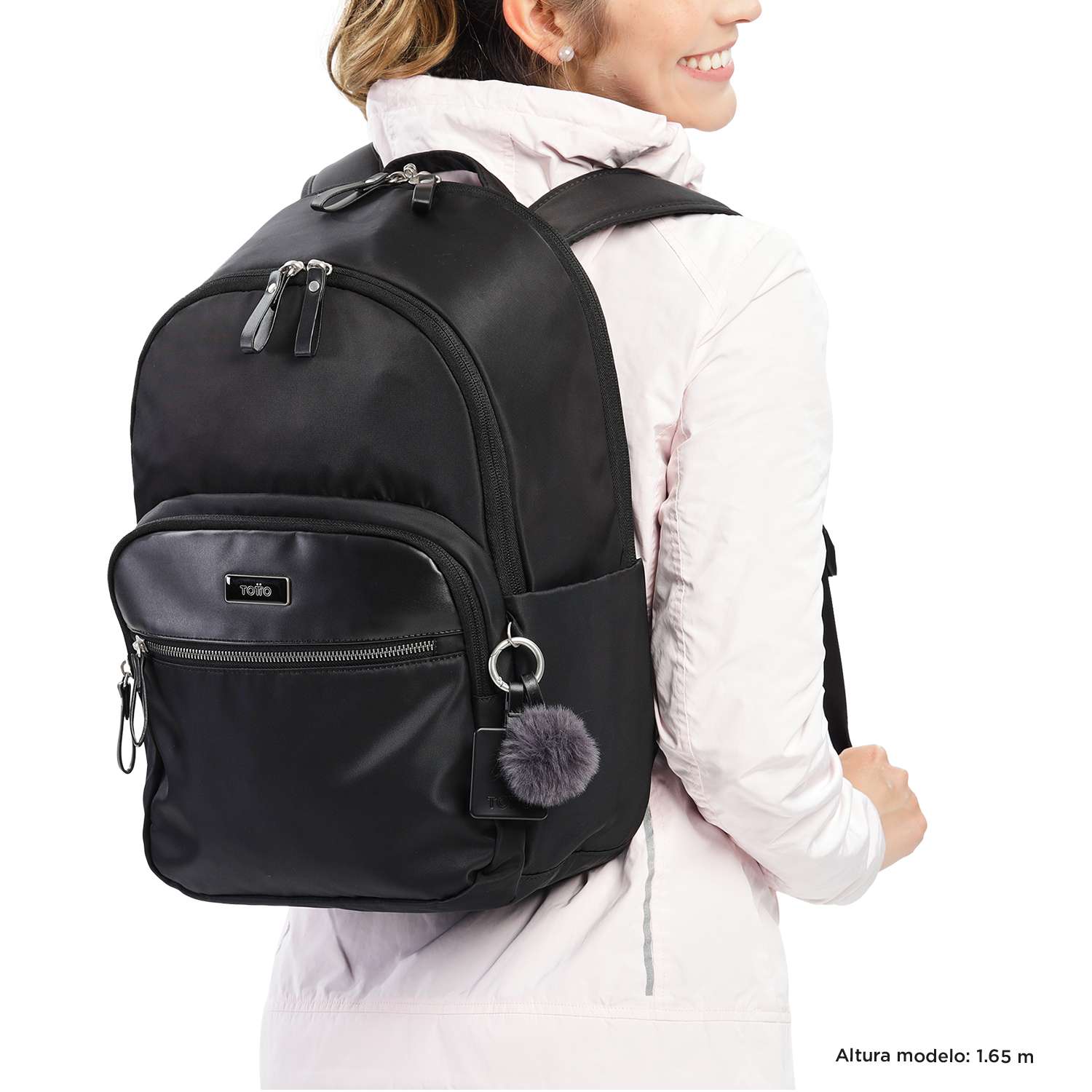 Mochila Totto Feminina P/Pc 13" Adelaide 3 N01 ( Imagem 2 de 4 ) - Preview