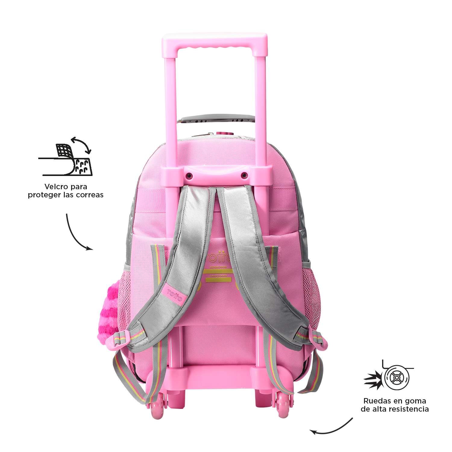Mochila Totto C/Rodas M 6 a 7 Anos Minimalist G17 ( Imagem 4 de 4 ) - Preview
