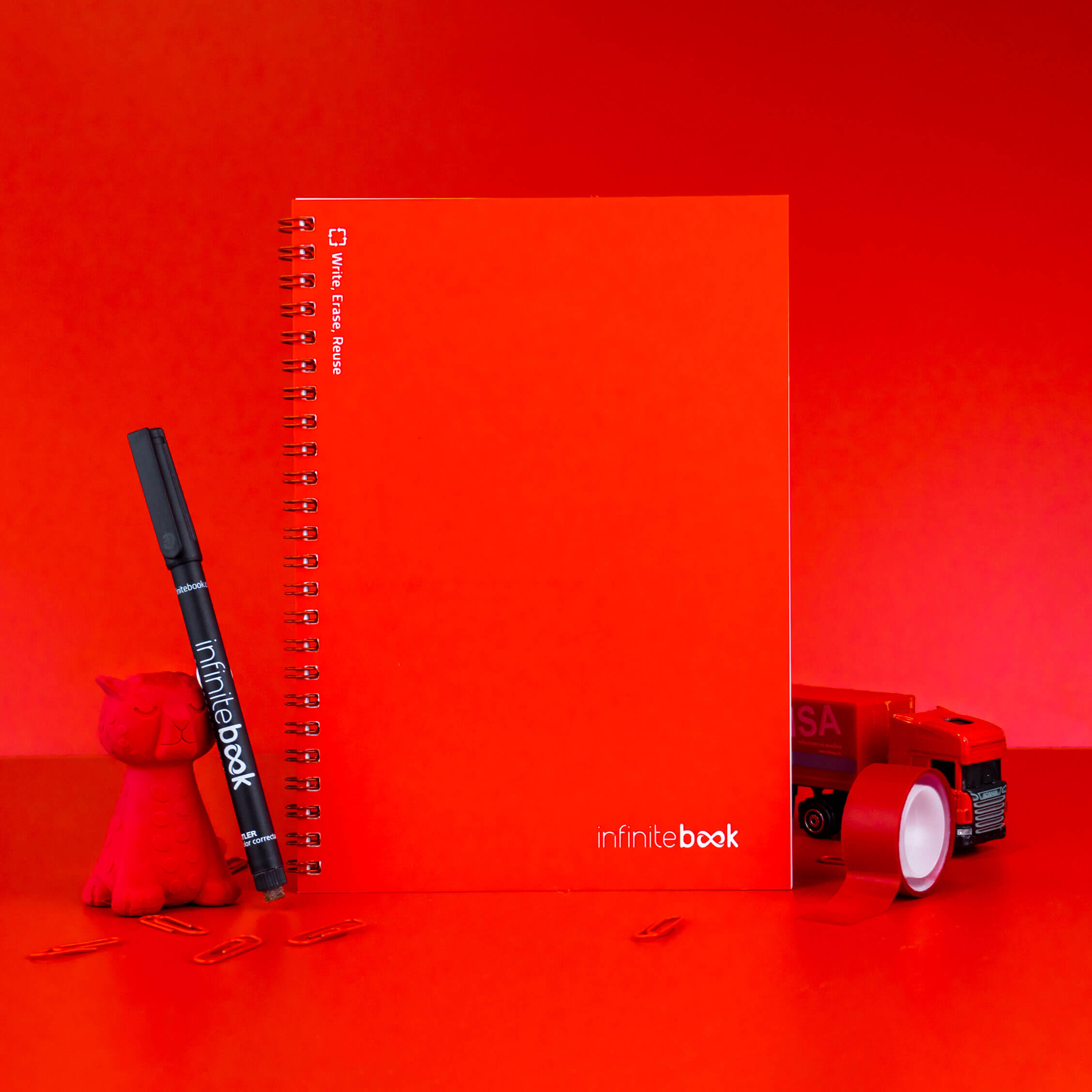 Infinitebook Liso A5 Vermelho ( Imagem 2 de 4 ) - Preview