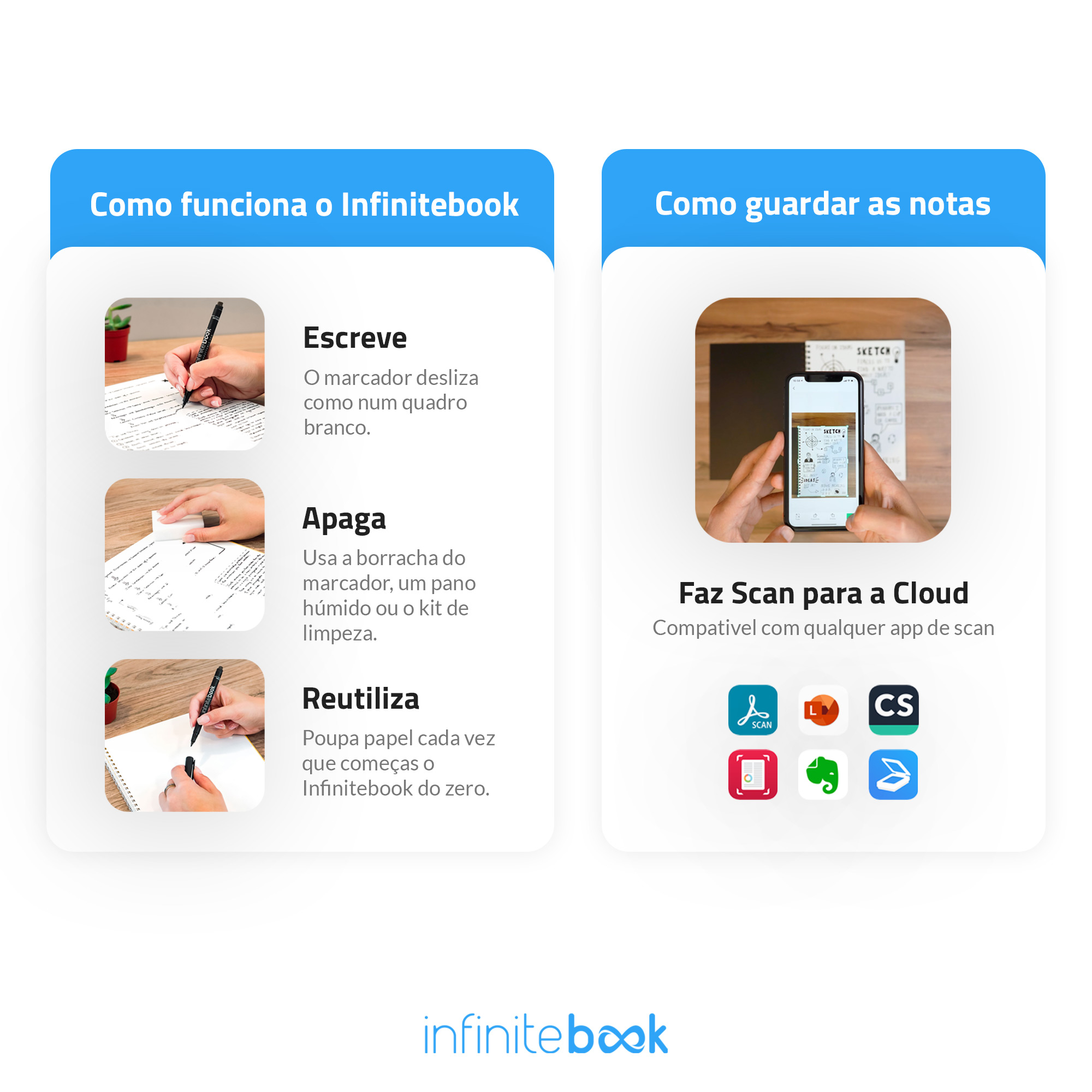 Infinitebook Liso A5 Azul ( Imagem 4 de 4 ) - Preview