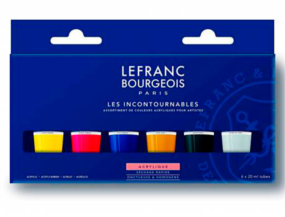 Pintura acrilica l&b frasco de 80 ml caixa de 5 unidades cores sortidas ( Imagem 2 de 4 ) - Preview