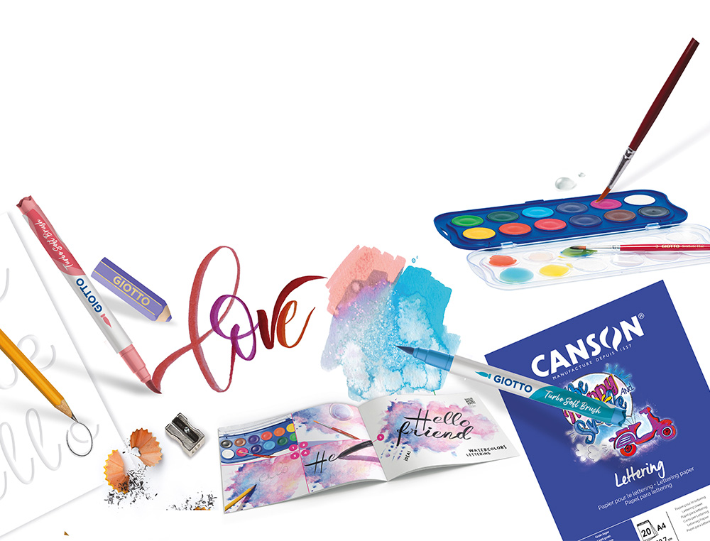 Conjunto criativo giotto art lab fancy lettering ( Imagem 3 de 3 ) - Preview
