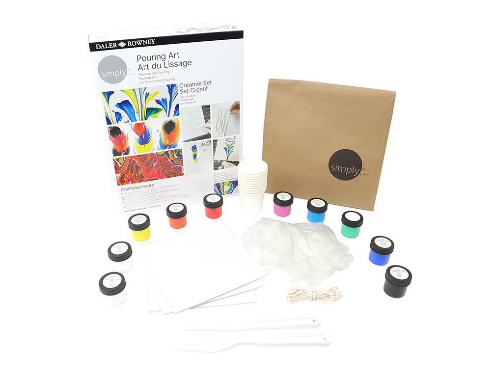 Conjunto de pintura daler rowney simply criativo pouring ( Imagem 2 de 3 ) - Preview