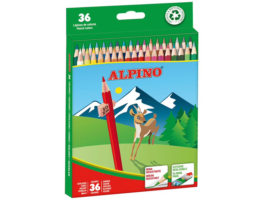Lapis de cor alpino caixa 36 cores sortidas ( Imagem 2 de 2 ) - Preview