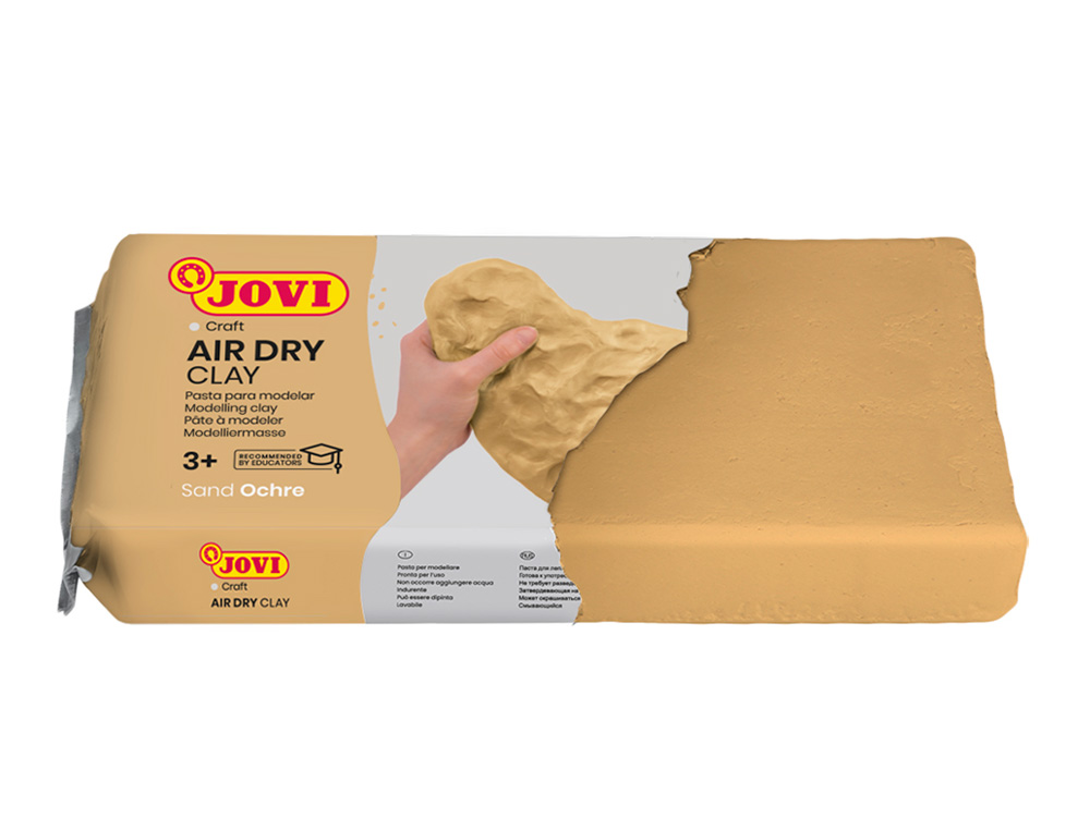 Pasta jovi para modelar air dry clay 250 gr cor ocre ( Imagem 2 de 2 ) - Preview
