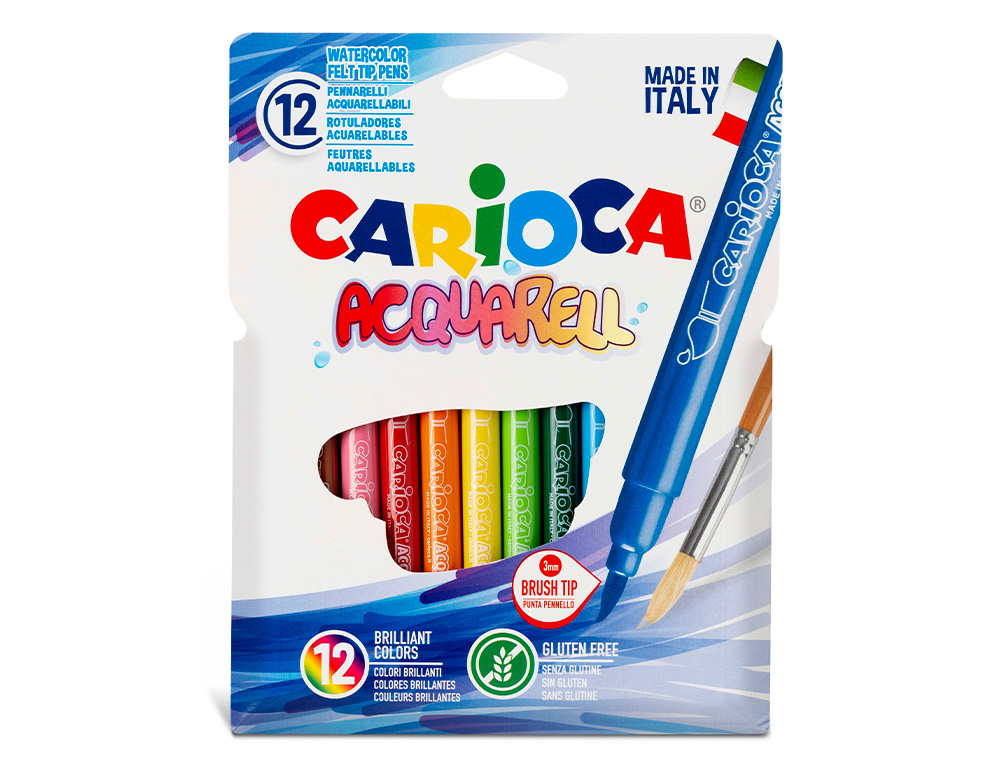 Marcador Escolar Carioca Acquarell 42747 Cx C/12 ( Imagem 3 de 3 ) - Preview