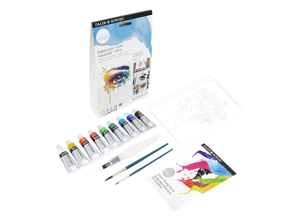 Conjunto Aguarela Simply Activity Daler Rowney D134500112 ( Imagem 2 de 2 ) - Preview