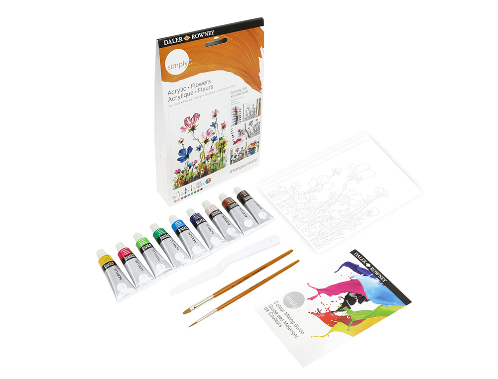 Conjunto Acrílico Simply Activity Daler Rowney D126500112 ( Imagem 2 de 4 ) - Preview