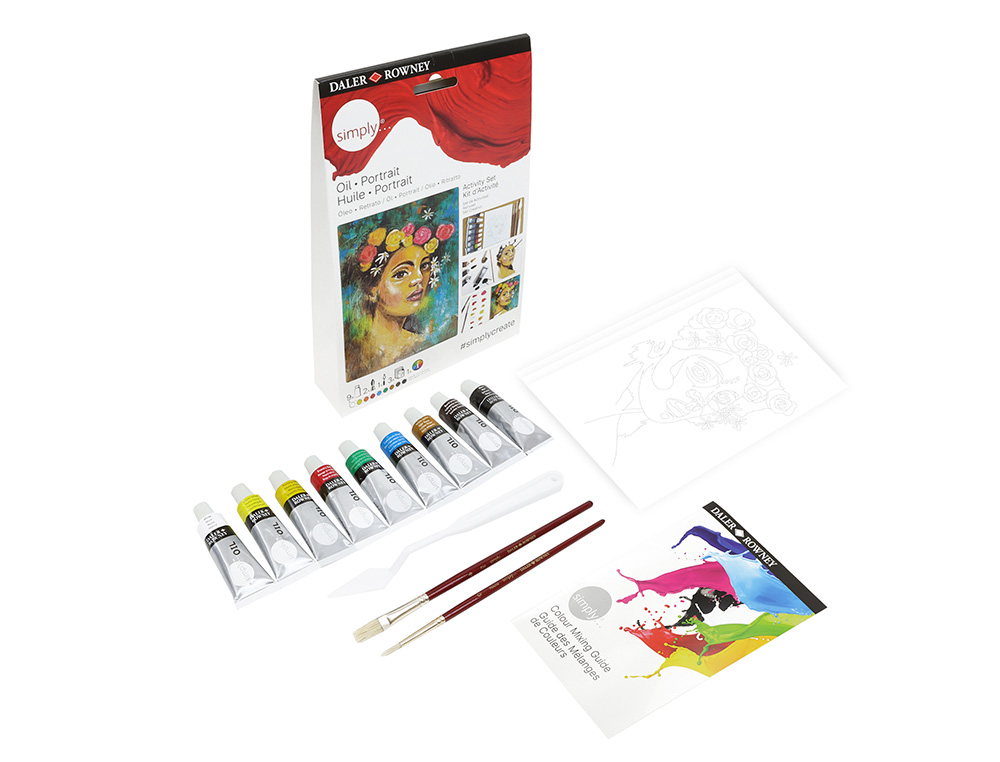 Conjunto Óleo Simply Activity Daler Rowney D118500112 ( Imagem 2 de 2 ) - Preview