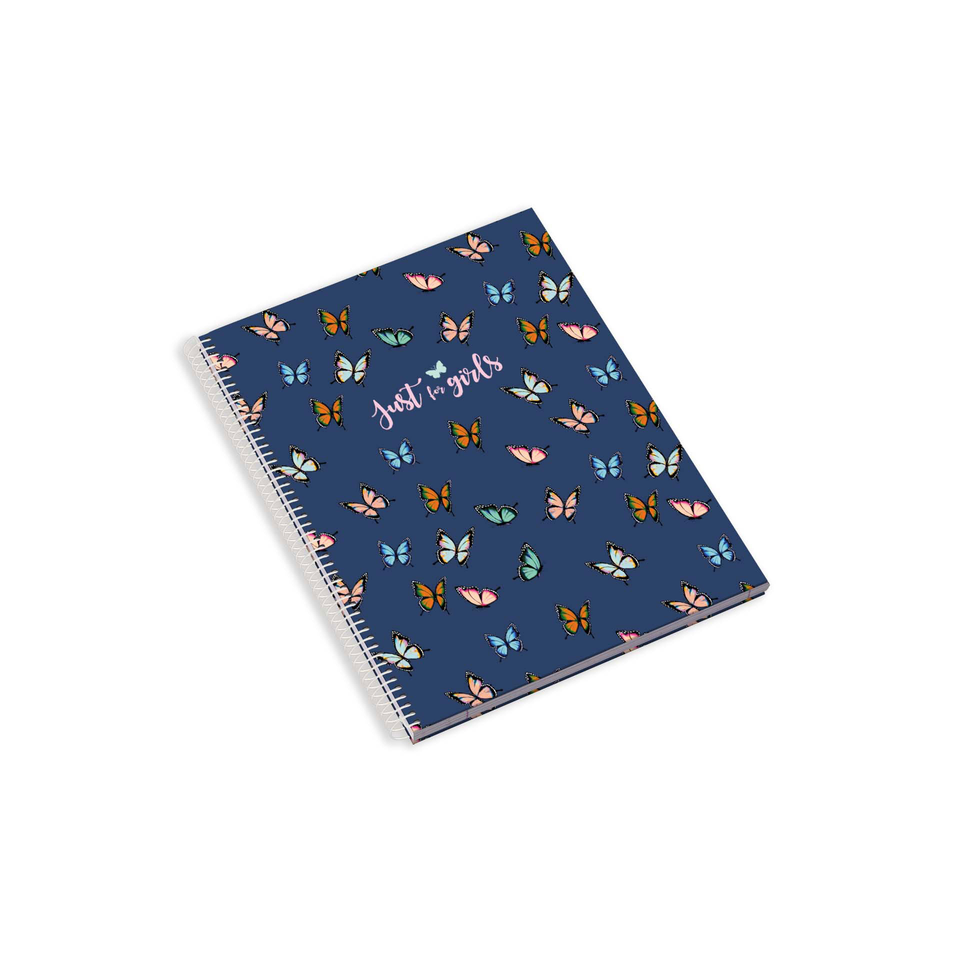 Caderno Espiral A5 Capa Dura Quadriculado Just4Girls ( Imagem 2 de 7 ) - Preview