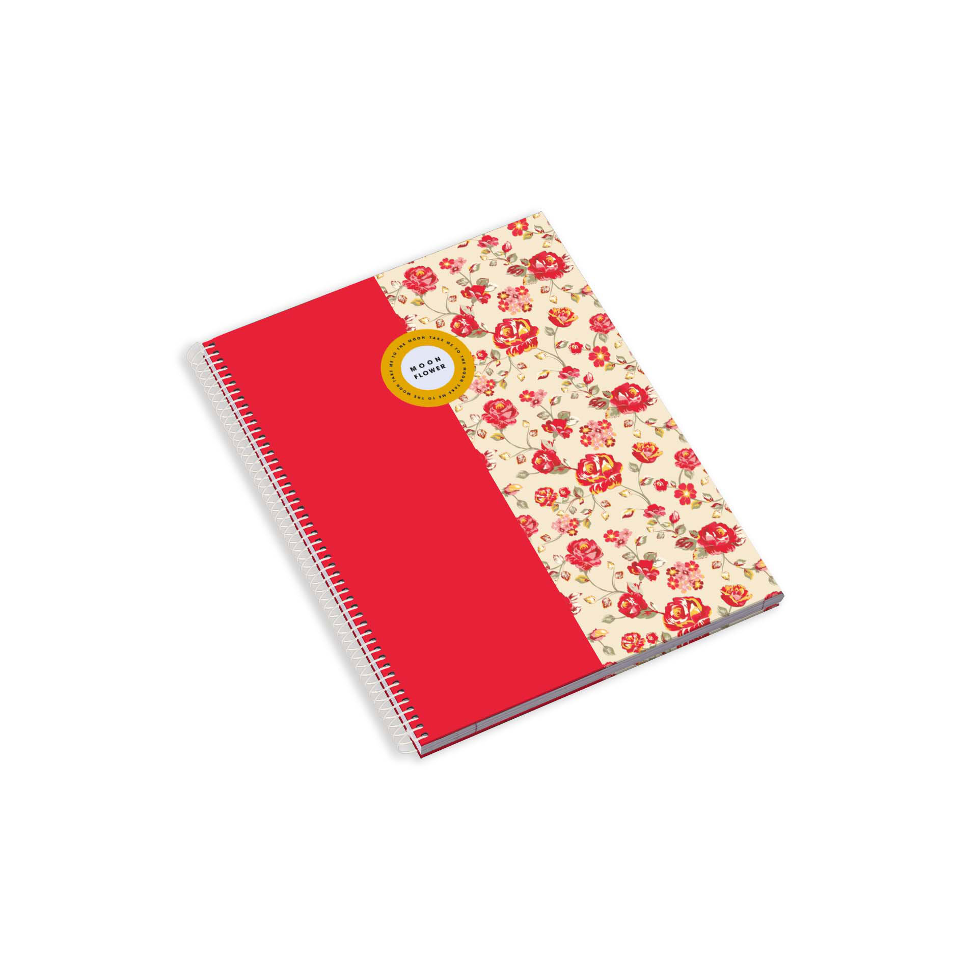 Caderno Espiral A5 Capa Dura Quadriculado Moonflower ( Imagem 2 de 7 ) - Preview