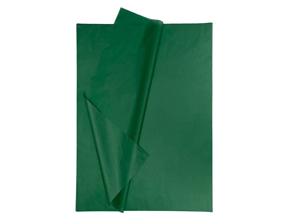 Papel seda liderpapel 52 x 76 cm 18 gr verde escuro ( Imagem 3 de 16 ) - Preview