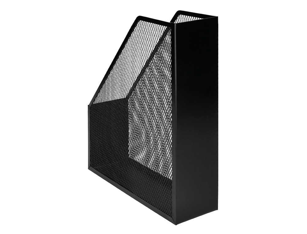 Porta-revistas metálico Q-connect. Cor preto ( Imagem 3 de 10 ) - Preview