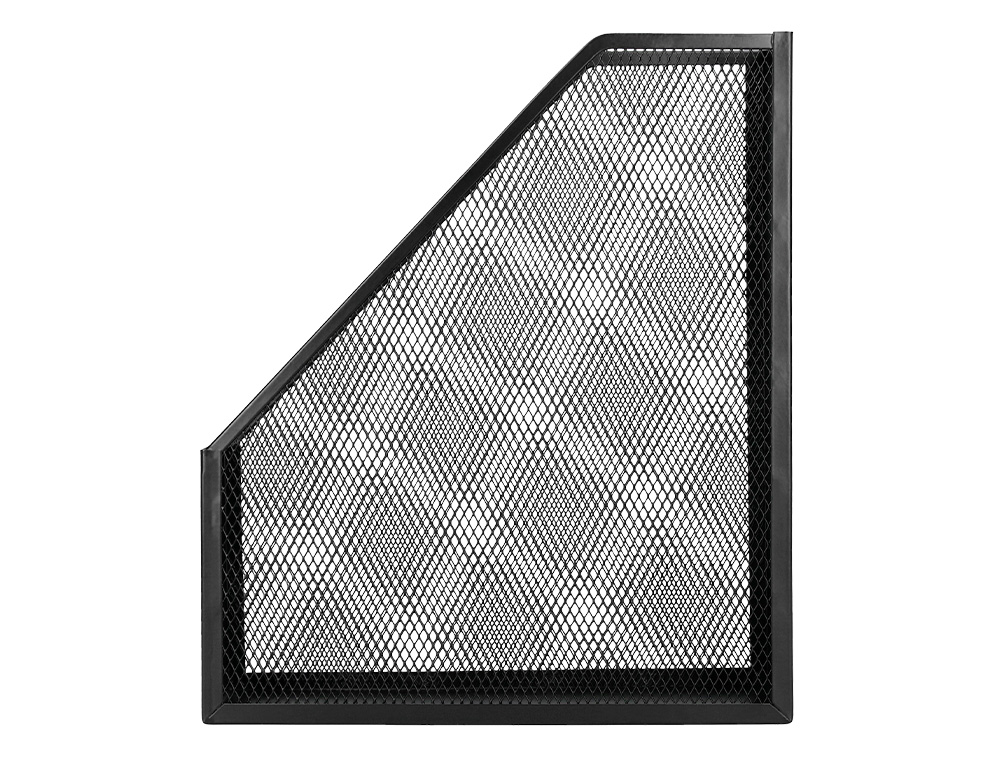 Porta-revistas metálico Q-connect. Cor preto ( Imagem 5 de 10 ) - Preview
