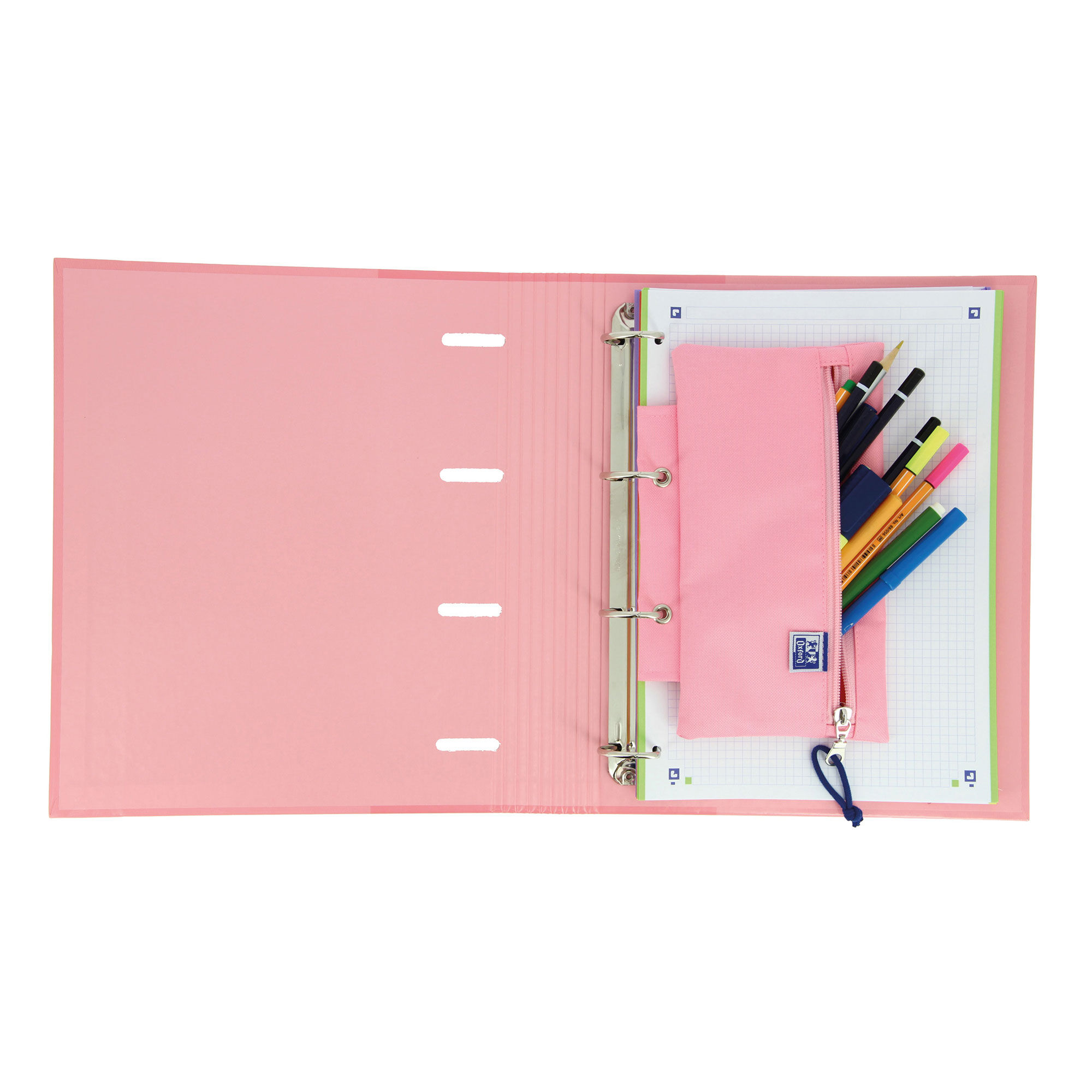 Estojo Escolar Oxford Teens C/Furacao Retangular Sortido 400161343 ( Imagem 2 de 2 ) - Preview