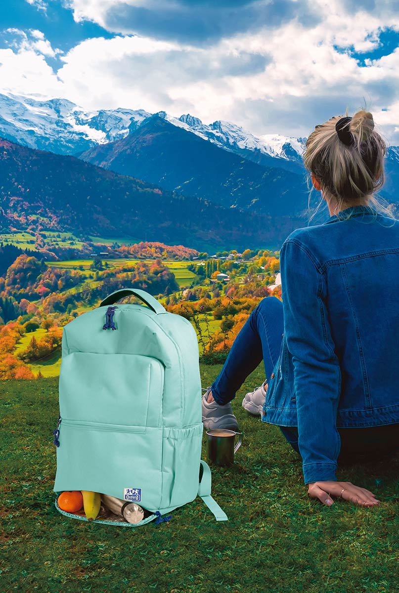 Mochila Oxford B-Out Ice Mint 42X30X20Cm 400174100 ( Imagem 3 de 3 ) - Preview