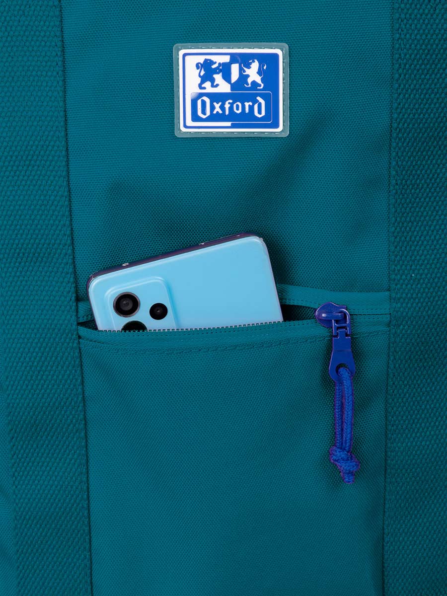Saco Tiracolo Oxford B-Trendy Aqua 34X31X12Cm 400174106 ( Imagem 3 de 3 ) - Preview