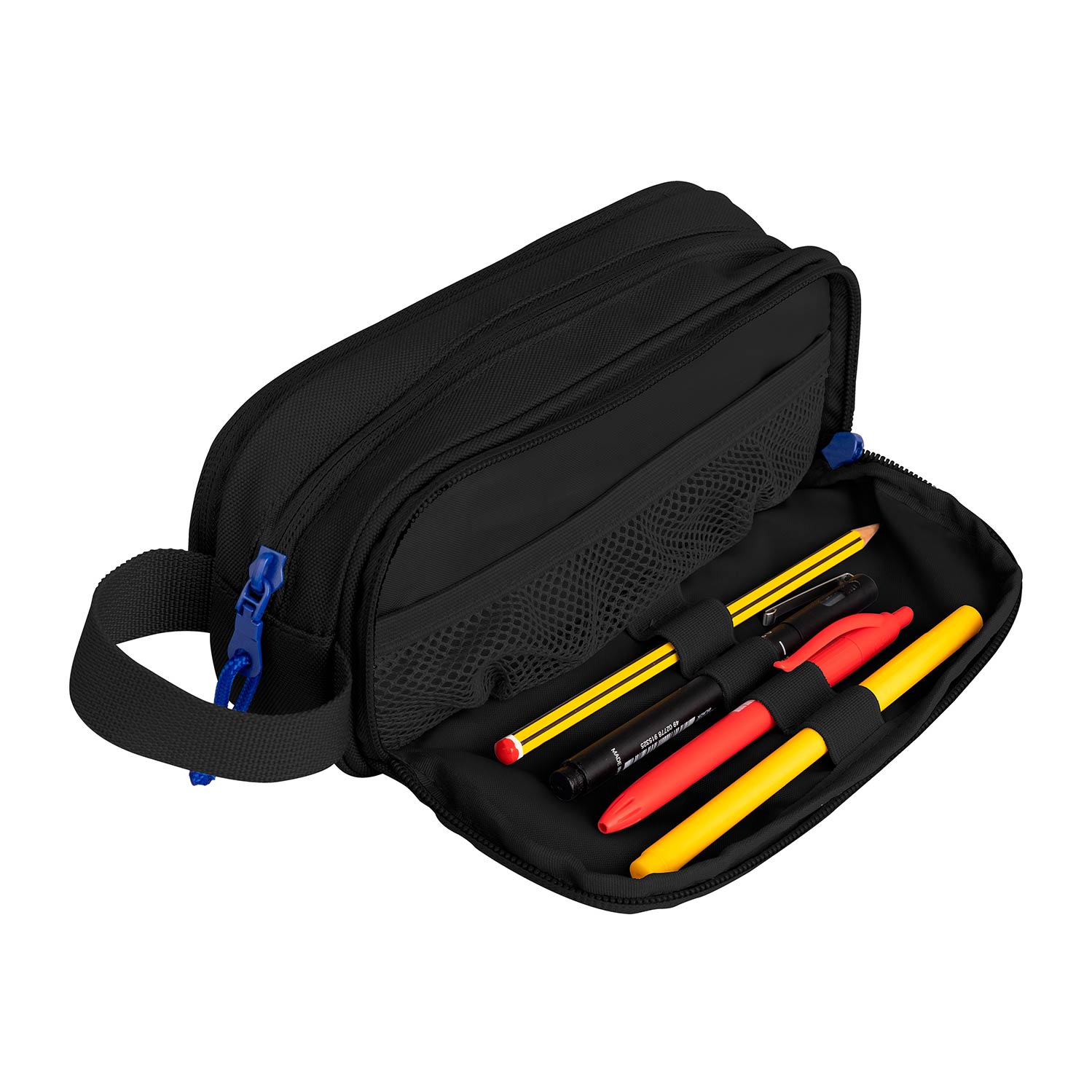 Estojo Escolar B-Smart Triplo Preto 400174117 ( Imagem 2 de 2 ) - Preview