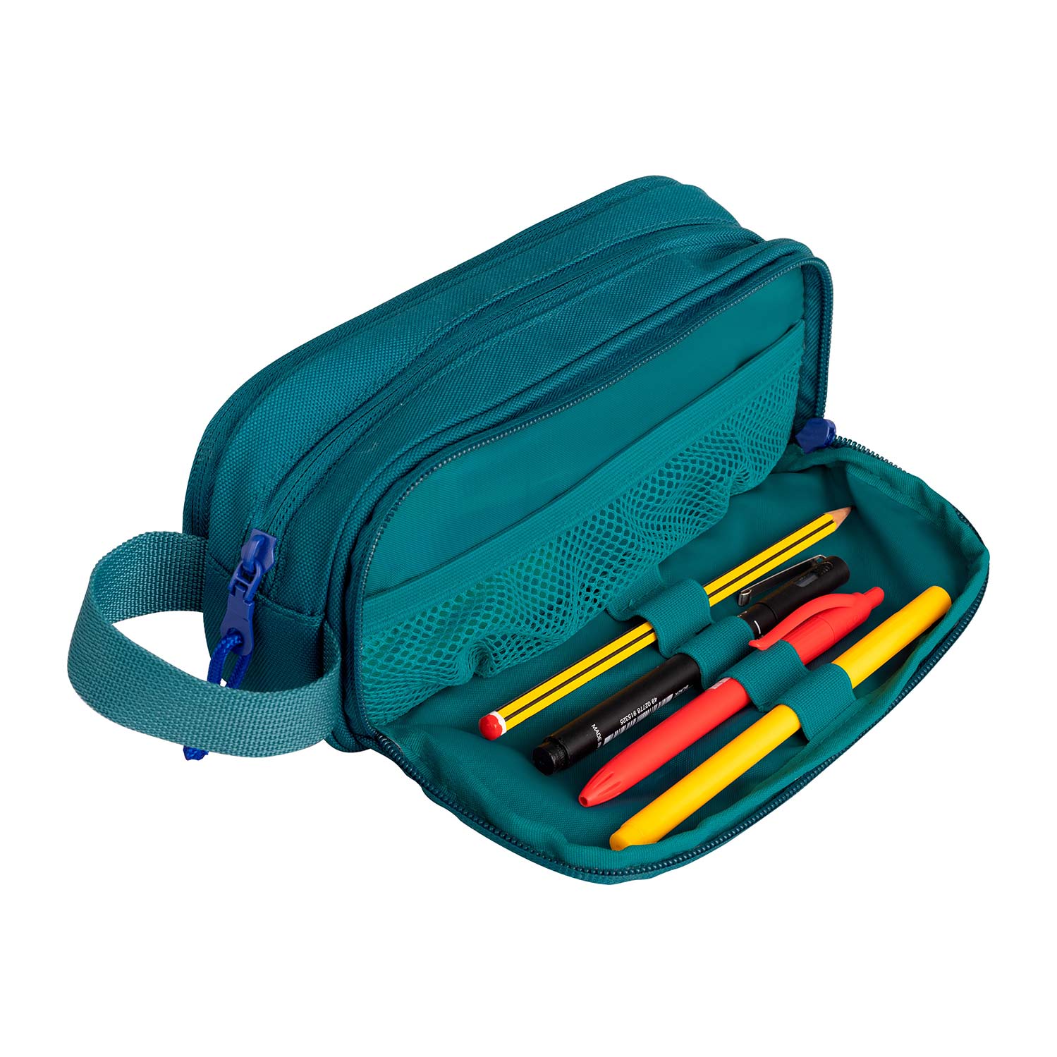 Estojo Escolar B-Smart Triplo Aqua 400174210 ( Imagem 2 de 3 ) - Preview
