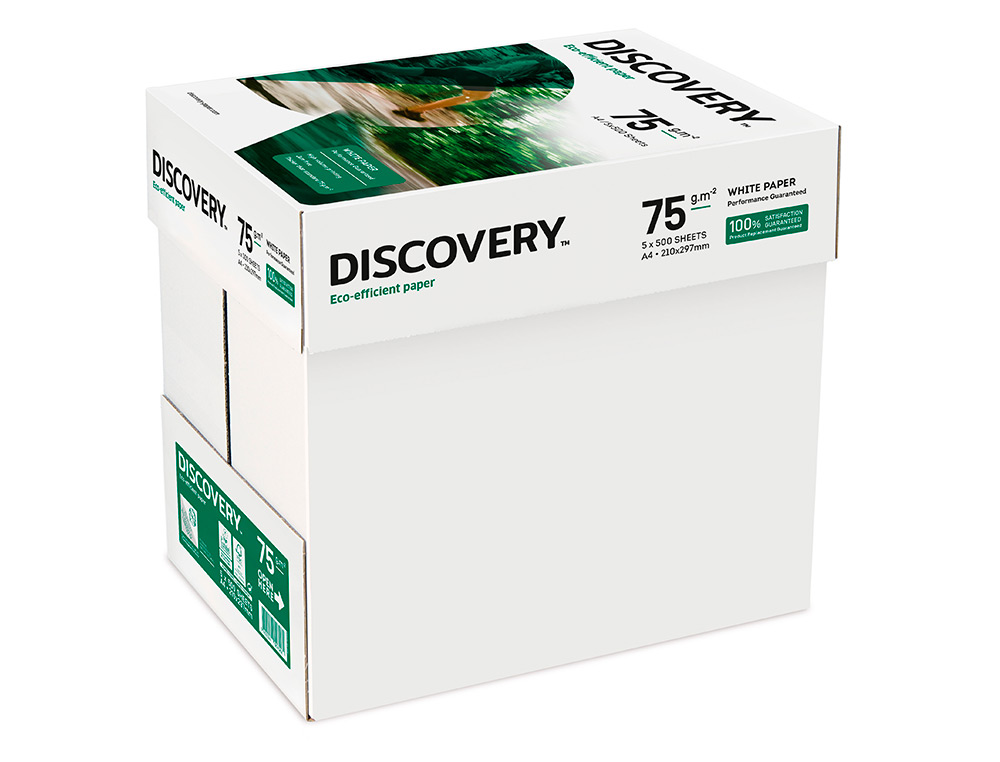 Discovery Fast Pack DIN A4 75 gsm Photocopy Paper, Multipurpose Paper, Cartridge and Laser, Box with 2500 Sheets ( Imagem 2 de 8 ) - Preview